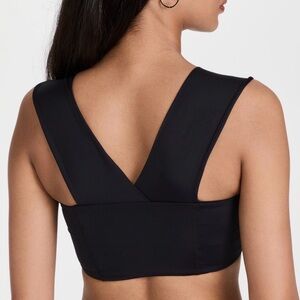 L*Space Parker Convertible Bikini Top in Black Size S